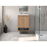 Mueble para Lavamanos Flotante Nissi Fresno Europeo 44.8x63cm Individual con Lavamanos - MUEBLES PARA LAVAMANOS | Bylmo