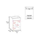 Mueble para Lavamanos Flotante Nissi Fresno Europeo 44.8x63cm Individual con Lavamanos - MUEBLES PARA LAVAMANOS | Bylmo