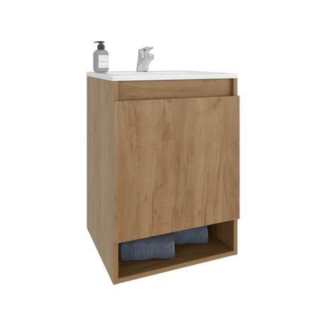 Mueble para Lavamanos Flotante Nissi Fresno Europeo 44.8x63cm Individual con Lavamanos - MUEBLES PARA LAVAMANOS | Bylmo