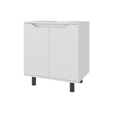 Mueble para Lavamanos Marlo Blanco 55x63cm Individual sin Lavamanos - MUEBLES PARA LAVAMANOS | Bylmo