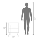 Mueble para Lavamanos Marlo Fresno Europeo y Blanco 55x63cm Individual sin Lavamanos - MUEBLES PARA LAVAMANOS | Bylmo