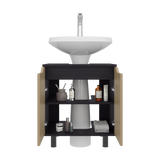 Mueble para Lavamanos Marlo Wengue y Fresno Europeo 55x63cm Individual sin Lavamanos - MUEBLES PARA LAVAMANOS | Bylmo