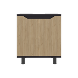 Mueble para Lavamanos Marlo Wengue y Fresno Europeo 55x63cm Individual sin Lavamanos - MUEBLES PARA LAVAMANOS | Bylmo