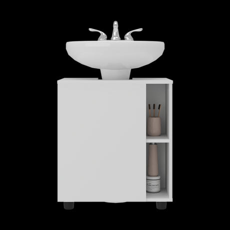 Mueble para Lavamanos Pascuale Blanco 55x62cm Individual sin Lavamanos - MUEBLES PARA LAVAMANOS | Bylmo