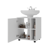 Mueble para Lavamanos Pascuale Blanco 55x62cm Individual sin Lavamanos - MUEBLES PARA LAVAMANOS | Bylmo