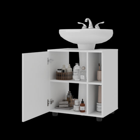 Mueble para Lavamanos Pascuale Blanco 55x62cm Individual sin Lavamanos - MUEBLES PARA LAVAMANOS | Bylmo