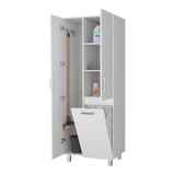 Armario de Aseo Iris Blanco 68.1x180cm Con Tres Puertas - MUEBLES DE ASEO Y ROPAS | Bylmo