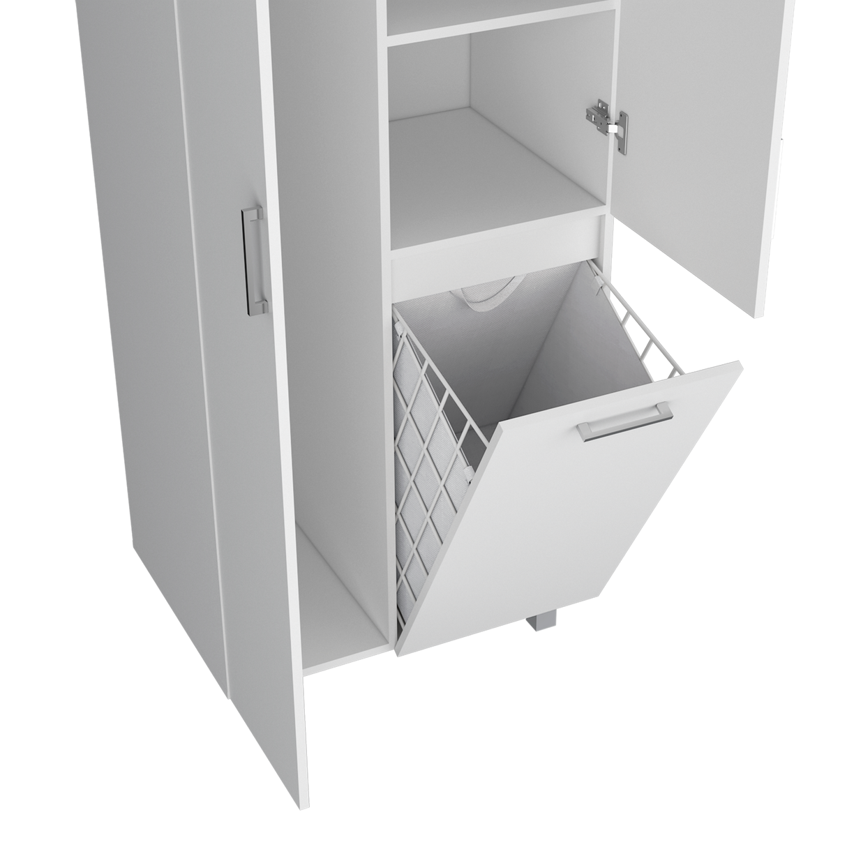 Armario de Aseo Iris Blanco 68.1x180cm Con Tres Puertas - MUEBLES DE ASEO Y ROPAS | Bylmo