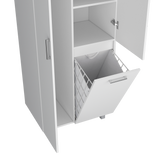 Armario de Aseo Iris Blanco 68.1x180cm Con Tres Puertas - MUEBLES DE ASEO Y ROPAS | Bylmo