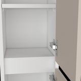 Armario de Aseo Capri y Blanco 25x110cm Con Dos Puertas - MUEBLES DE ASEO Y ROPAS | Bylmo