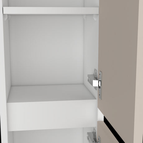 Armario de Aseo Capri y Blanco 25x110cm Con Dos Puertas - MUEBLES DE ASEO Y ROPAS | Bylmo