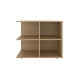 Mesa Auxiliar Royal Fresno Europeo 60x50cm Cuadrada con Cuatro Compartimientos - MESAS AUXILIARES | Bylmo