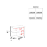 Mesa Auxiliar Royal Fresno Europeo 60x50cm Cuadrada con Cuatro Compartimientos - MESAS AUXILIARES | Bylmo