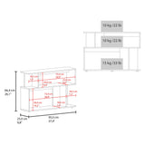 Mesa Auxiliar Fresno Europeo 95x66.4cm Rectangular con Cuatro Compartimientos - MESAS AUXILIARES | Bylmo
