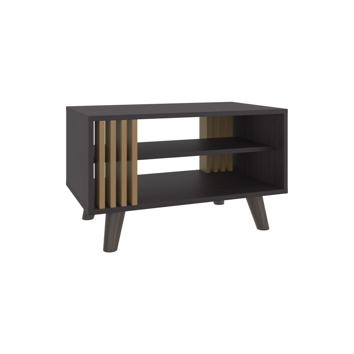 Mesa de Centro Shawnee Wengue Fresno 66.3x40cm Rectangular con Patas - MESAS DE CENTRO | Bylmo