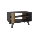 Mesa de Centro Shawnee Wengue Fresno 66.3x40cm Rectangular con Patas - MESAS DE CENTRO | Bylmo