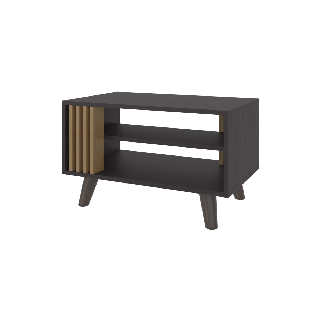 Mesa de Centro Shawnee Wengue Fresno 66.3x40cm Rectangular con Patas - MESAS DE CENTRO | Bylmo