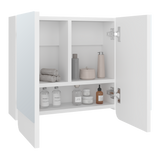 Gabinete de Baño Luv Blanco 45x43cm Rectangular con Espejo y con Dos Puertas - GABINETES DE BANHO | Bylmo