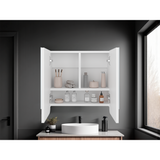 Gabinete de Baño Luv Blanco 45x43cm Rectangular con Espejo y con Dos Puertas - GABINETES DE BANHO | Bylmo