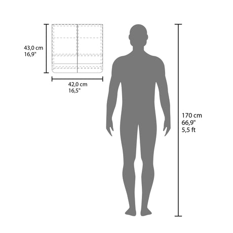 Gabinete de Baño Luv Blanco 45x43cm Rectangular con Espejo y con Dos Puertas - GABINETES DE BANHO | Bylmo