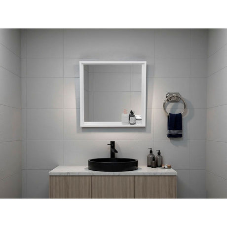 Gabinete de Baño Dakota Blanco 60x60cm Rectangular con Espejo y con Una Puerta - GABINETES DE BANHO | Bylmo