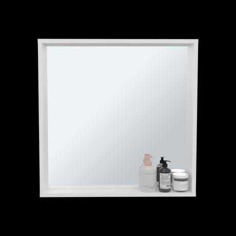 Gabinete de Baño Dakota Blanco 60x60cm Rectangular con Espejo y con Una Puerta - GABINETES DE BANHO | Bylmo