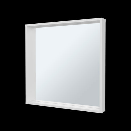 Gabinete de Baño Dakota Blanco 60x60cm Rectangular con Espejo y con Una Puerta - GABINETES DE BANHO | Bylmo