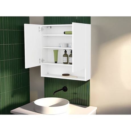 Gabinete de Baño Blanco 63.1x65.6cm Rectangular con Dos Puertas - GABINETES DE BANHO | Bylmo