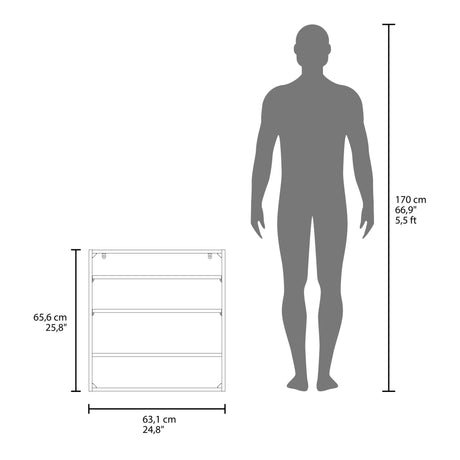Gabinete de Baño Blanco 63.1x65.6cm Rectangular con Dos Puertas - GABINETES DE BANHO | Bylmo