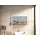 Gabinete de Baño Kaser Blanco 34.7x66.6cm Rectangular con Una Puerta - GABINETES DE BANHO | Bylmo