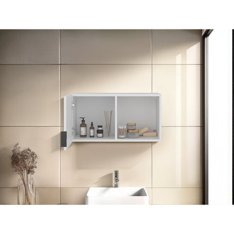 Gabinete de Baño Kaser Blanco 34.7x66.6cm Rectangular con Una Puerta - GABINETES DE BANHO | Bylmo