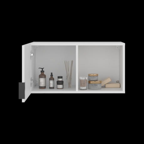 Gabinete de Baño Kaser Blanco 34.7x66.6cm Rectangular con Una Puerta - GABINETES DE BANHO | Bylmo