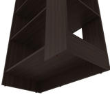 Biblioteca Woodstock Nogal 72.6x170cm Rectangular con Cinco Entrepaños y Seis Compartimientos - BIBLIOTECAS Y ESTANTERIAS | Bylmo