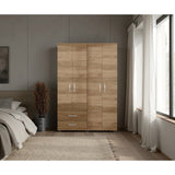 Closet Ankora Basic Fresno Europeo 120x180cm con Dos Cajones y Seis Compartimientos - CLOSETS | Bylmo