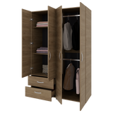 Closet Ankora Basic Fresno Europeo 120x180cm con Dos Cajones y Seis Compartimientos - CLOSETS | Bylmo