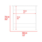 Escritorio Ben Eco Blanco Fresno 80x75.6cm sin Cajones - ESCRITORIOS | Bylmo