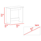 Escritorio Ben Eco Blanco Fresno 80x75.6cm sin Cajones - ESCRITORIOS | Bylmo