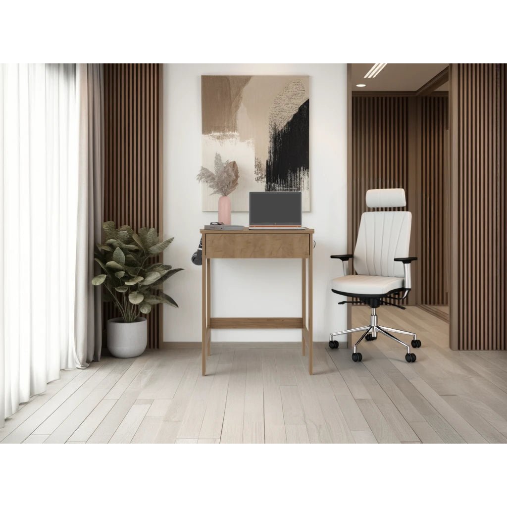 Escritorio Hills Fresno Europeo 60x77cm con Un Cajón - ESCRITORIOS | Bylmo