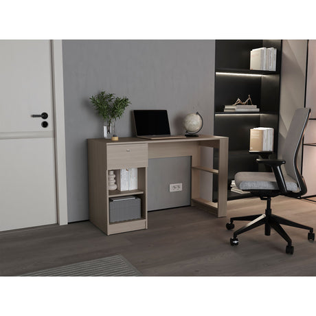 Escritorio Home Bardolino 120.2x75.3cm con Un Cajón y con Organizador de Libros - ESCRITORIOS | Bylmo