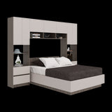 Combo Cama y Closet St Denis Milan y Capri 272x200cm para Cama Doble 140 X 190 CM con Cabecero - CAMAS | Bylmo