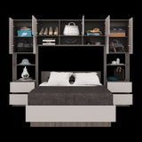 Combo Cama y Closet St Denis Milan y Capri 272x200cm para Cama Doble 140 X 190 CM con Cabecero - CAMAS | Bylmo