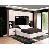 Combo Cama y Closet St Denis Milan y Capri 272x200cm para Cama Doble 140 X 190 CM con Cabecero - CAMAS | Bylmo