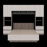 Combo Cama y Closet St Denis Milan y Capri 272x200cm para Cama Doble 140 X 190 CM con Cabecero - CAMAS | Bylmo