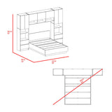 Combo Cama y Closet St Denis Milan y Capri 272x200cm para Cama Doble 140 X 190 CM con Cabecero - CAMAS | Bylmo