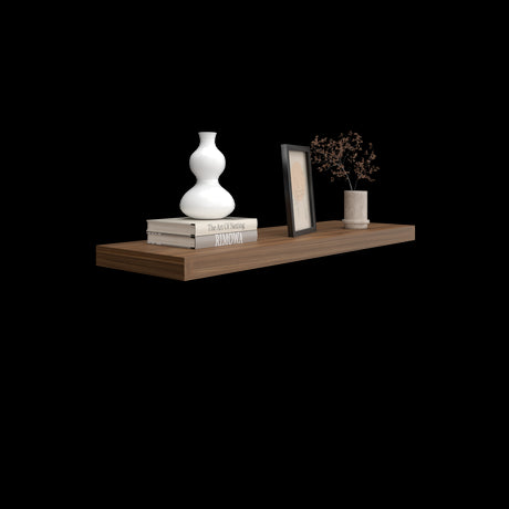 Repisa Gales 80x3.8cm Rectangular Flotante con Dos Entrepaños - REPISAS | Bylmo