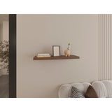 Repisa Gales 80x3.8cm Rectangular Flotante con Dos Entrepaños - REPISAS | Bylmo