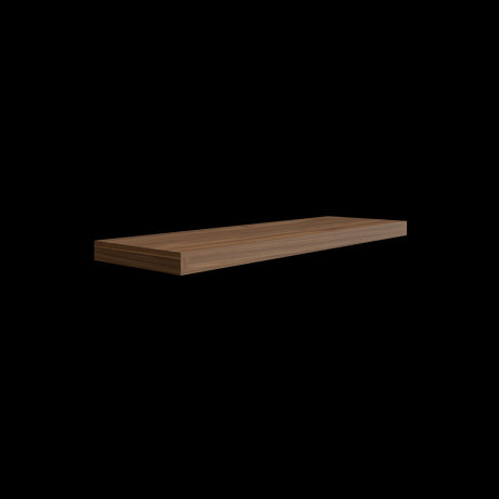 Repisa Gales 80x3.8cm Rectangular Flotante con Dos Entrepaños - REPISAS | Bylmo