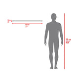 Repisa Gales 80x3.8cm Rectangular Flotante con Dos Entrepaños - REPISAS | Bylmo