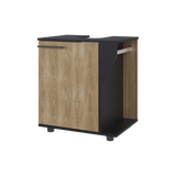 Mueble para Lavamanos Phillips Wengue y Fresno Europeo 56x62.1cm Individual sin Lavamanos y con Una Puerta - MUEBLES PARA LAVAMANOS | Bylmo