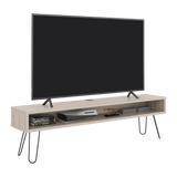 Rack de TV Luft Ceniza 180x49.5cm para TV Hasta 75" Pulgadas con Un Compartimiento - MUEBLES DE TV | Bylmo